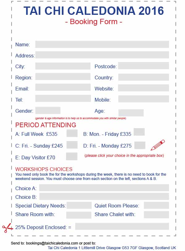 TCC 2017 Booking Form
