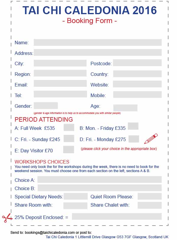 TCC 2017 Booking Form