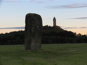 Standing Stone in front of Wallace monument